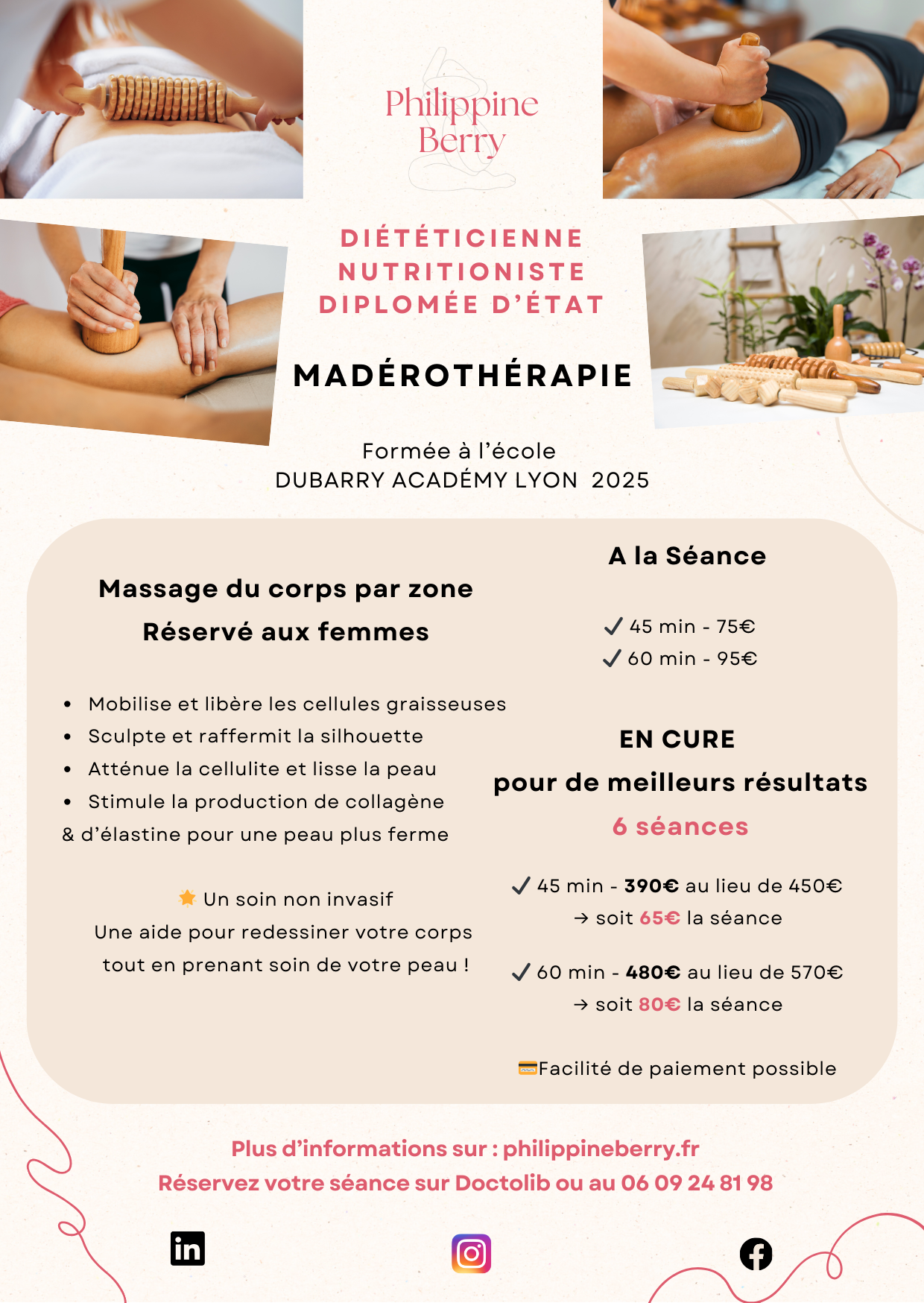 Tarifs Madérothérapie